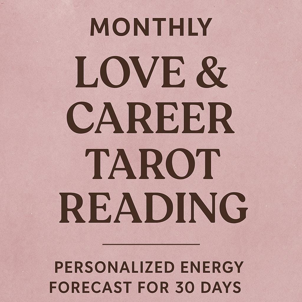 Monthly Tarot Reading โ Love & Career Guidance (PDF)