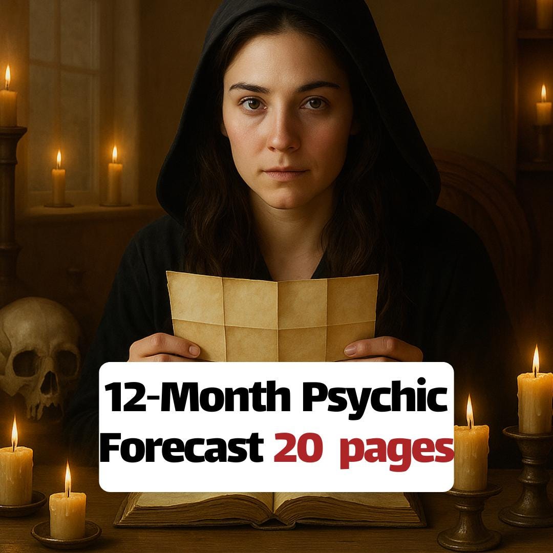 12‑Month Psychic Forecast – 20‑Page In‑Depth Year Ahead Insight