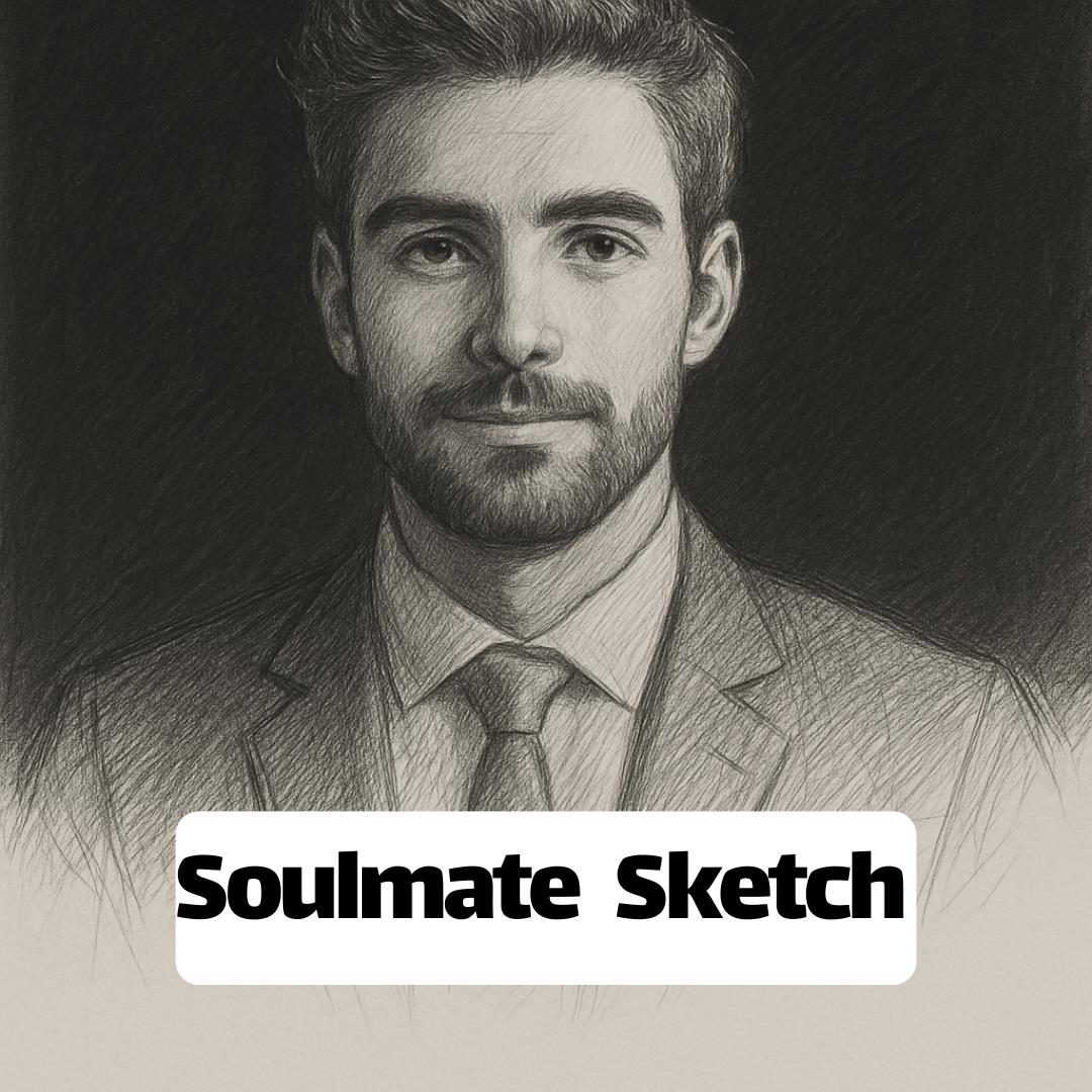 Soulmate Sketch with Channeled Message – Psychic Love Reading