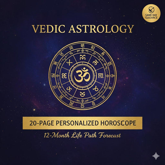 Vedic Astrology: 12-Month Life Path Forecast • 20-Page Personalized Horoscope • Same Day Guidance