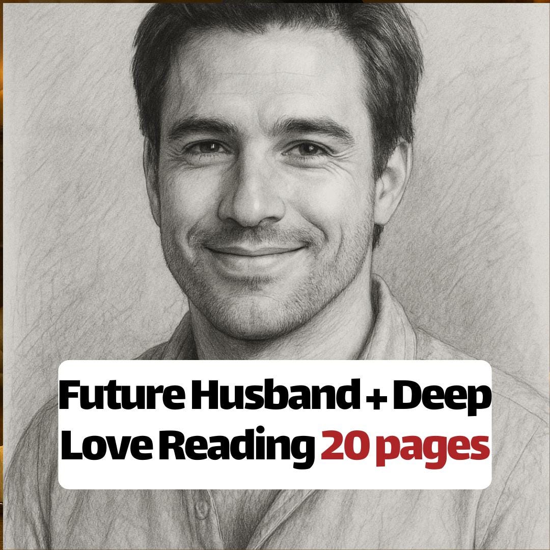 Future Husband Psychic Portrait & Love Reading: Soulmate Insight 20 pages PDF