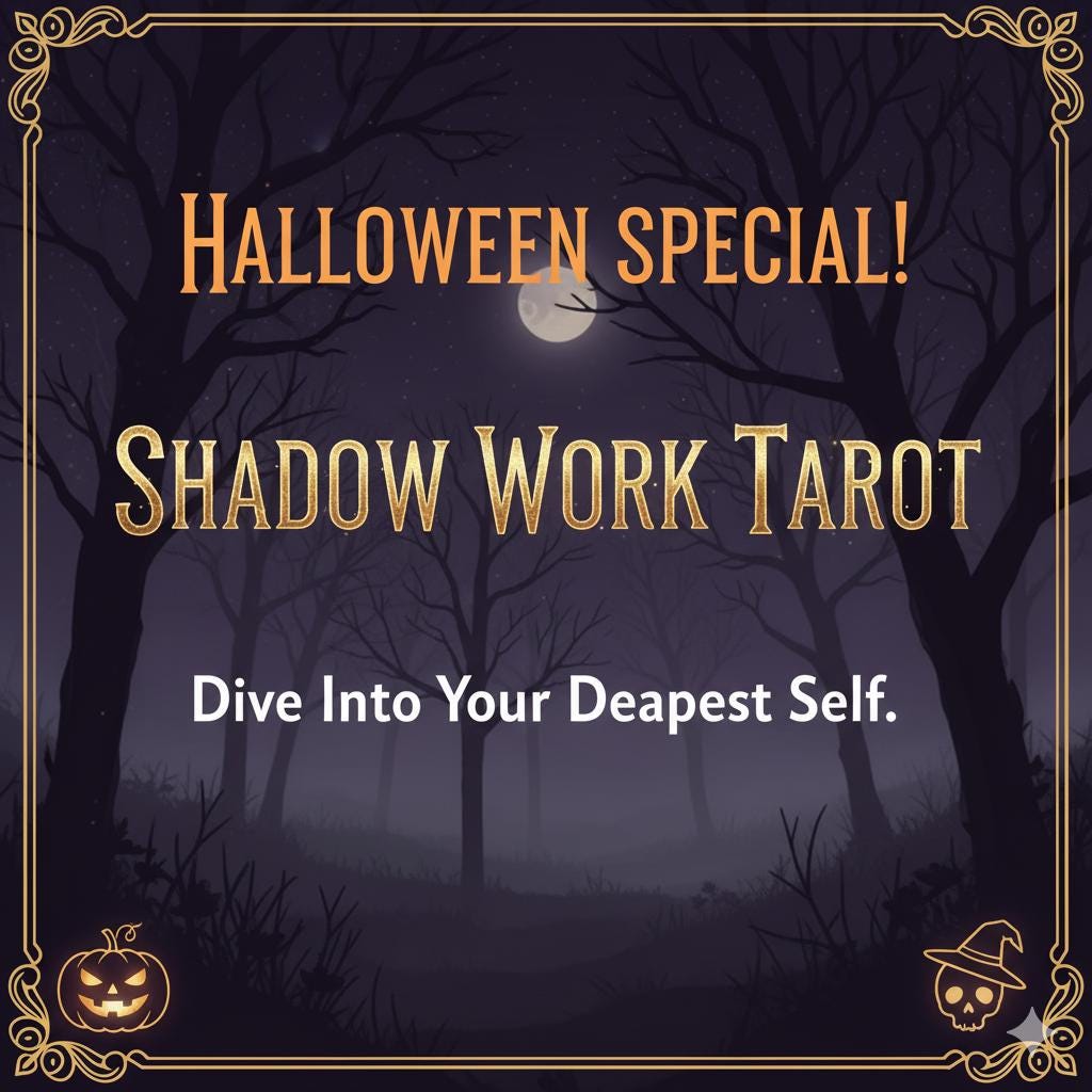 Shadow Work Tarot Reading: Deep Inner Guidance & Soul Insight (Same Day PDF)